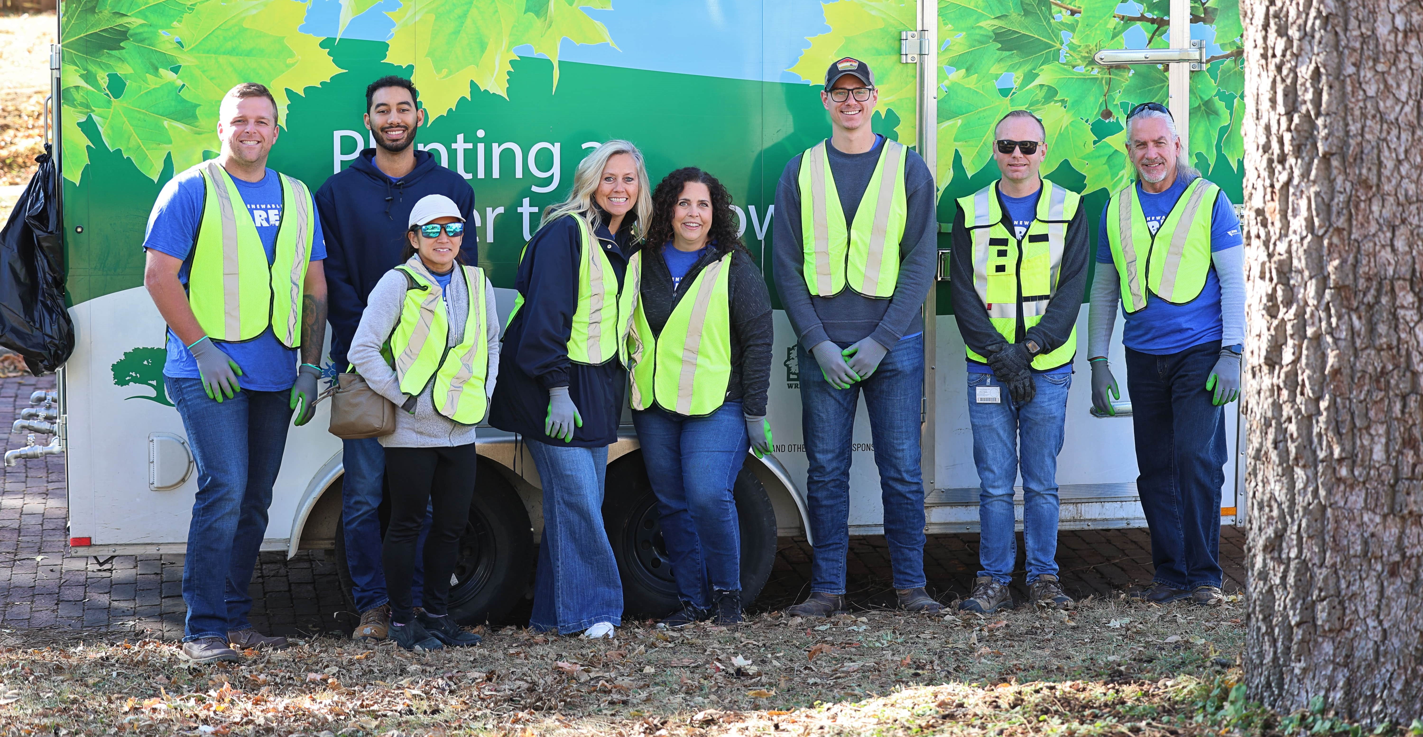 Tree Planting Volunteers on Earth Day