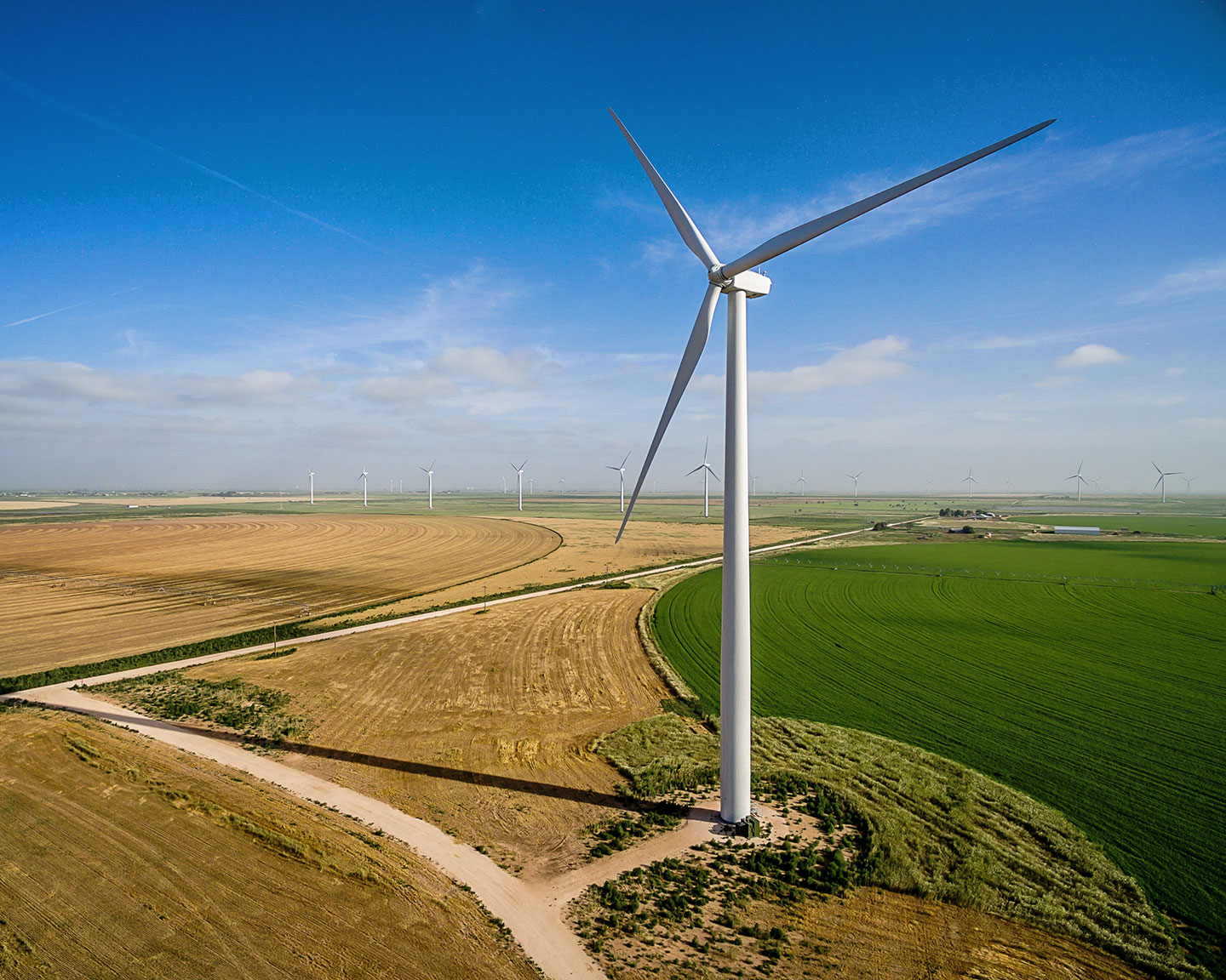 Wind Turbine with Turbines in the Background