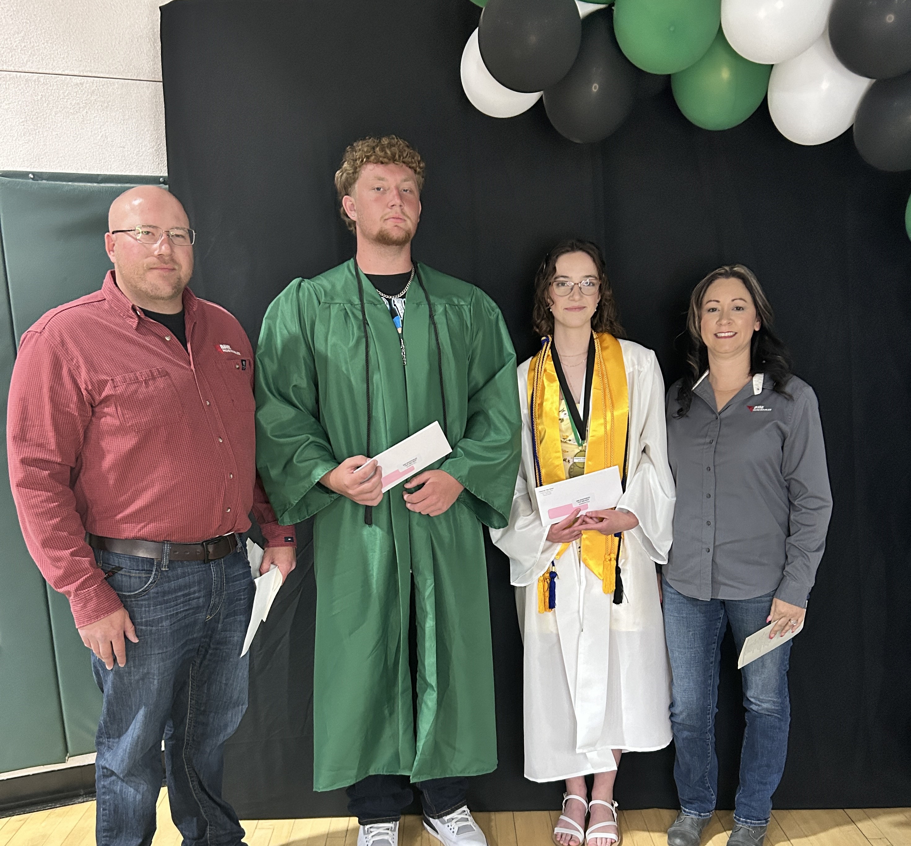 BHE Renewables Employees with High School Scholarship Recipients