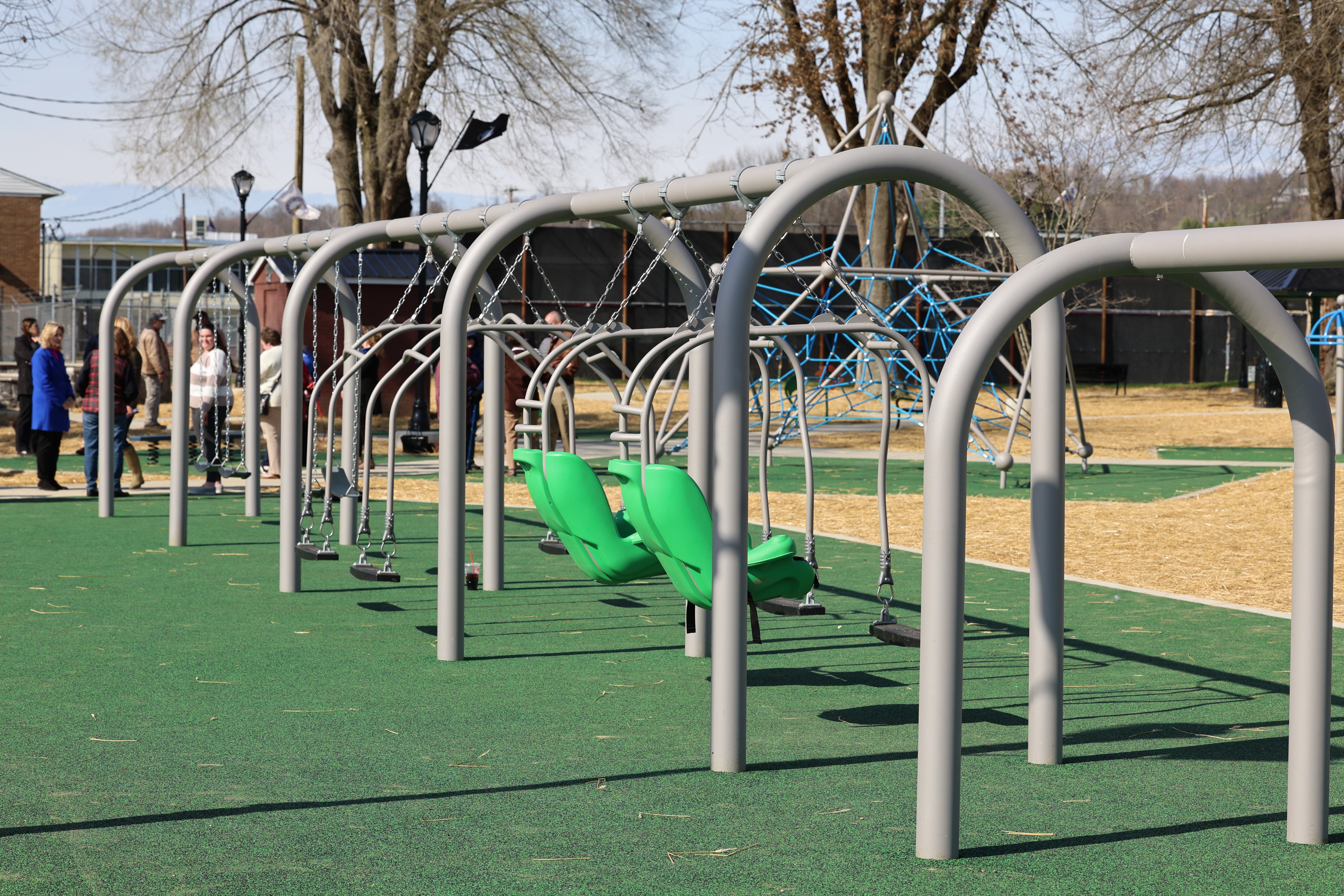 Playground Equipment at ADA-accessible Veterans' Park 